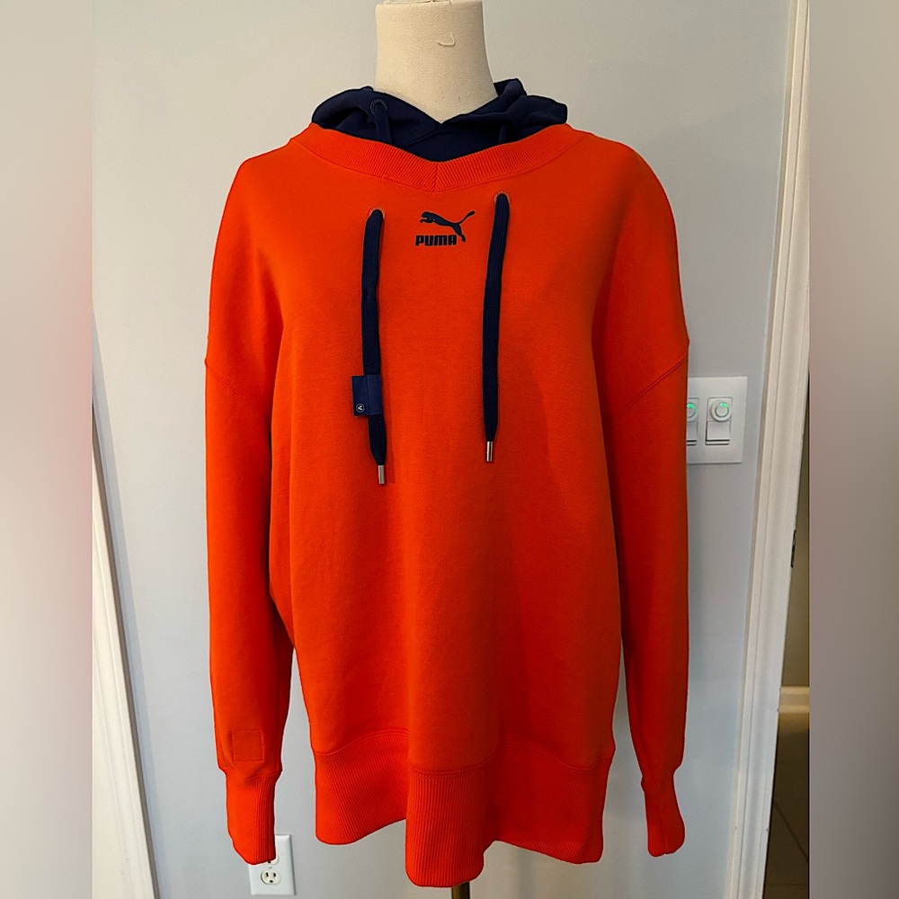 ADER x PUMA 576953 42 Sport Hoodie Cherry  Tomato Cotton (S)